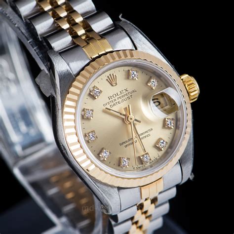 rolex damenuhr oyster perpetual datejust gold